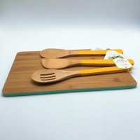 bamboo cutting board with cooking utensil sets bamboo cooking spoon wood kitchenwares