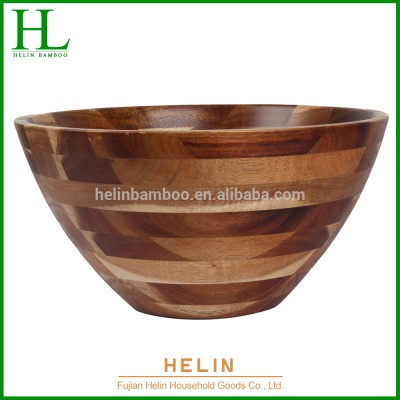 100% Eco-friendly Acacia wood salad bowl