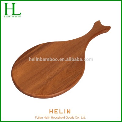 35*24.8*1.5CM Acacia wood fish shape cutting board food chopping board with hole